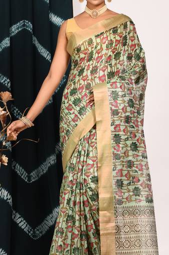 HAND BLOCK PRINT SAREE