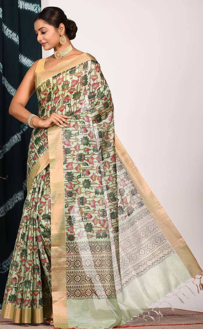 HAND BLOCK PRINT SAREE