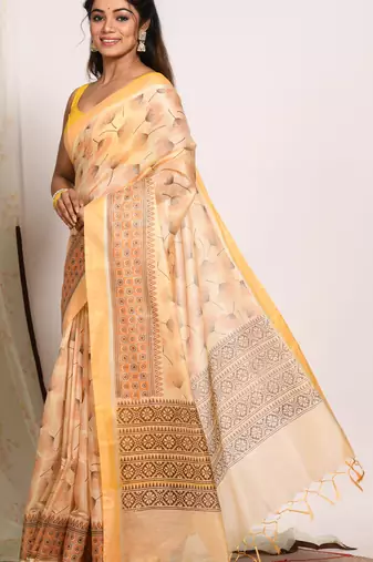 HAND BLOCK PRINT SAREE