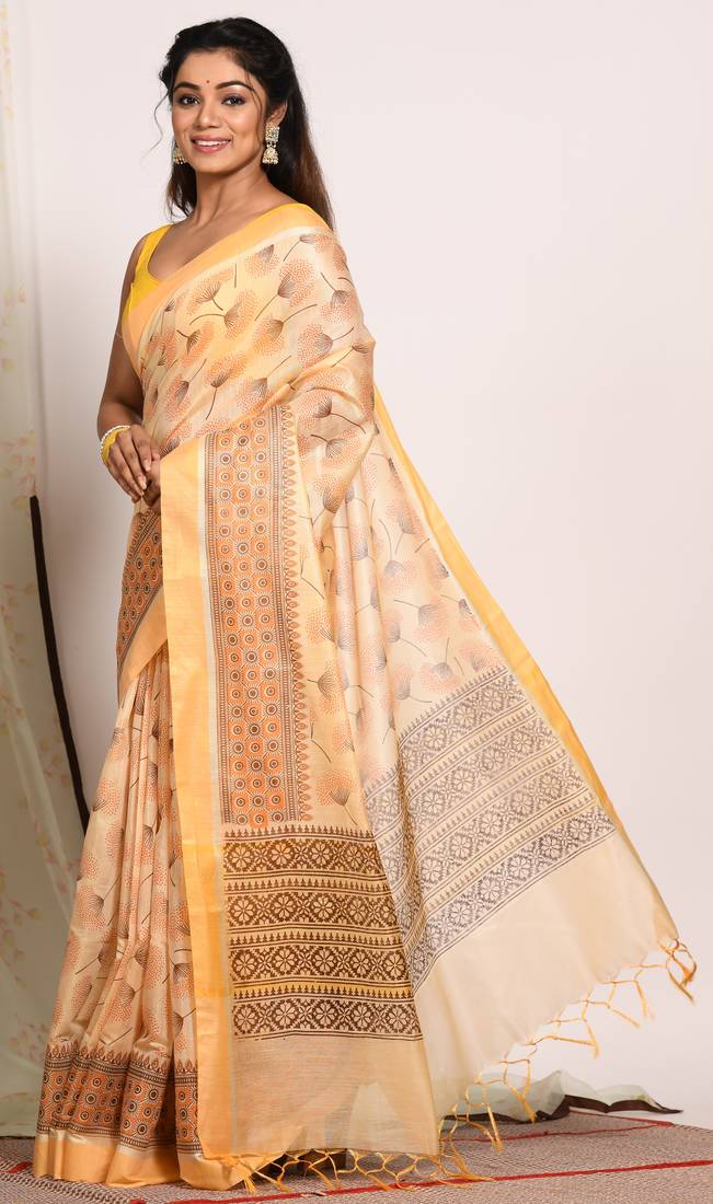 HAND BLOCK PRINT SAREE