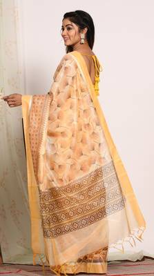 HAND BLOCK PRINT SAREE 4