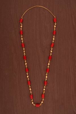  coral necklace one gram gold 30" LONG 2