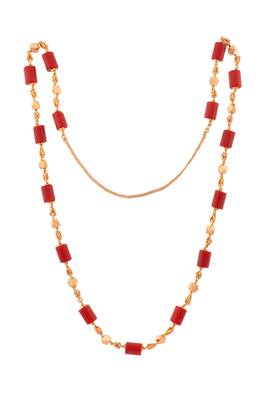  coral necklace one gram gold 30" LONG 3