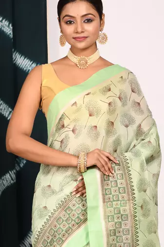 HAND BLOCK PRINT SAREE