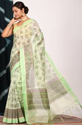HAND BLOCK PRINT SAREE 3