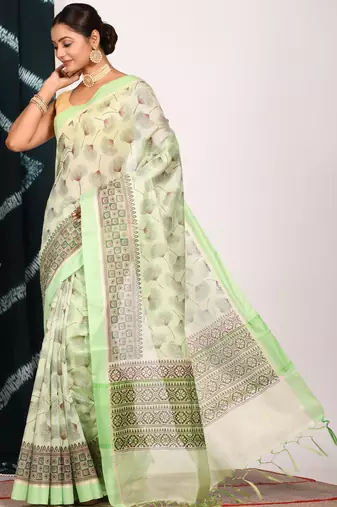 HAND BLOCK PRINT SAREE