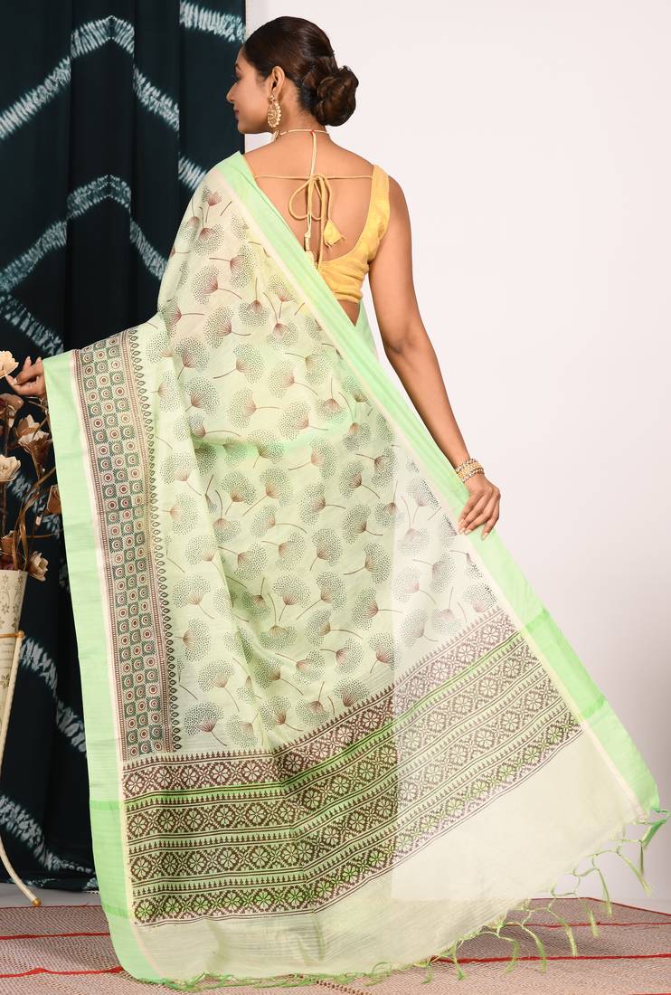 HAND BLOCK PRINT SAREE
