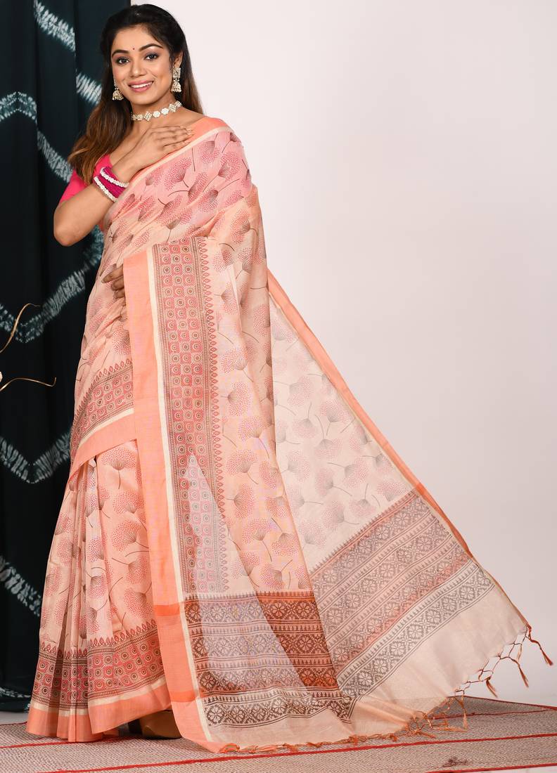 HAND BLOCK PRINT SAREE