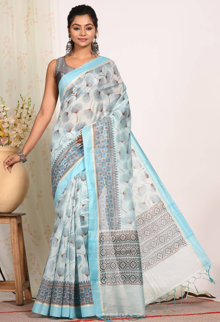 HAND BLOCK PRINT SAREE