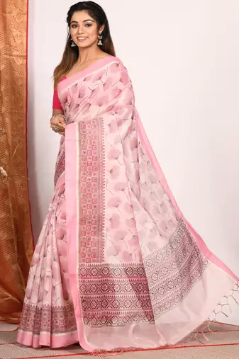HAND BLOCK PRINT SAREE