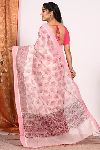 HAND BLOCK PRINT SAREE
