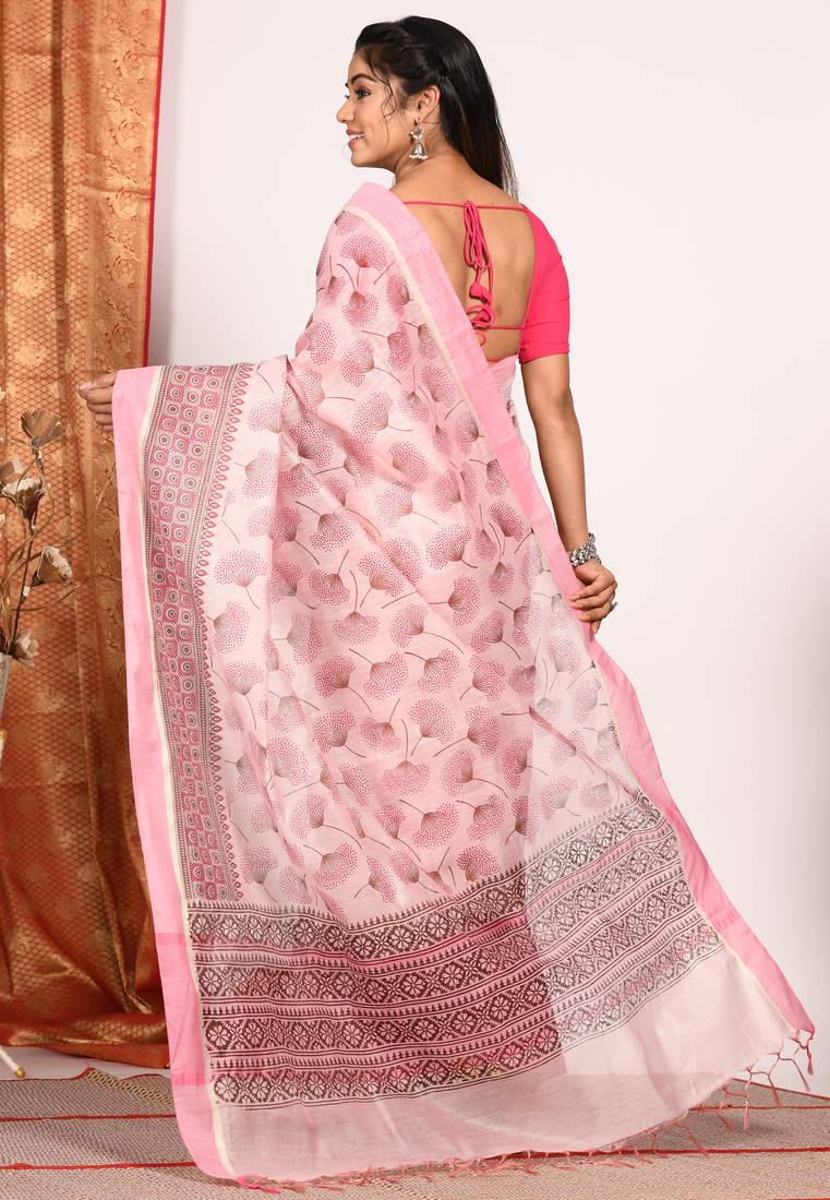 HAND BLOCK PRINT SAREE