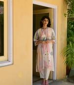 Hand block printed classic kurta with bottom