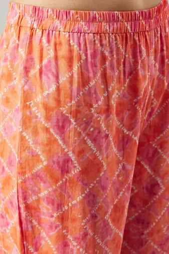 Winered woman orange embroidered sharara set