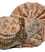 Zaridhar || Premium Collection Velvet  Men Traditional Pagdi/ Turban for Groom with SAFA ( DULHA) II Pack of 1