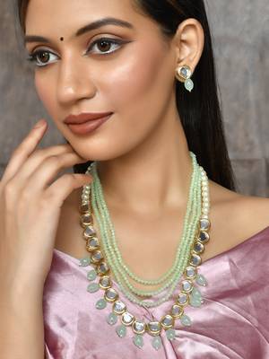 Long layered kundan jewellery set 2