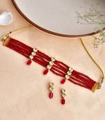 Kundan layered choker jewellery set