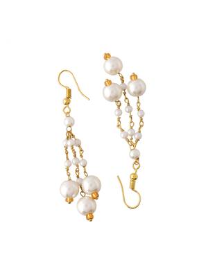 Pearl kundan brooch choker jewellery set 5