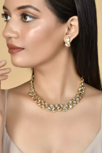 Kundan gold plated jewellery set