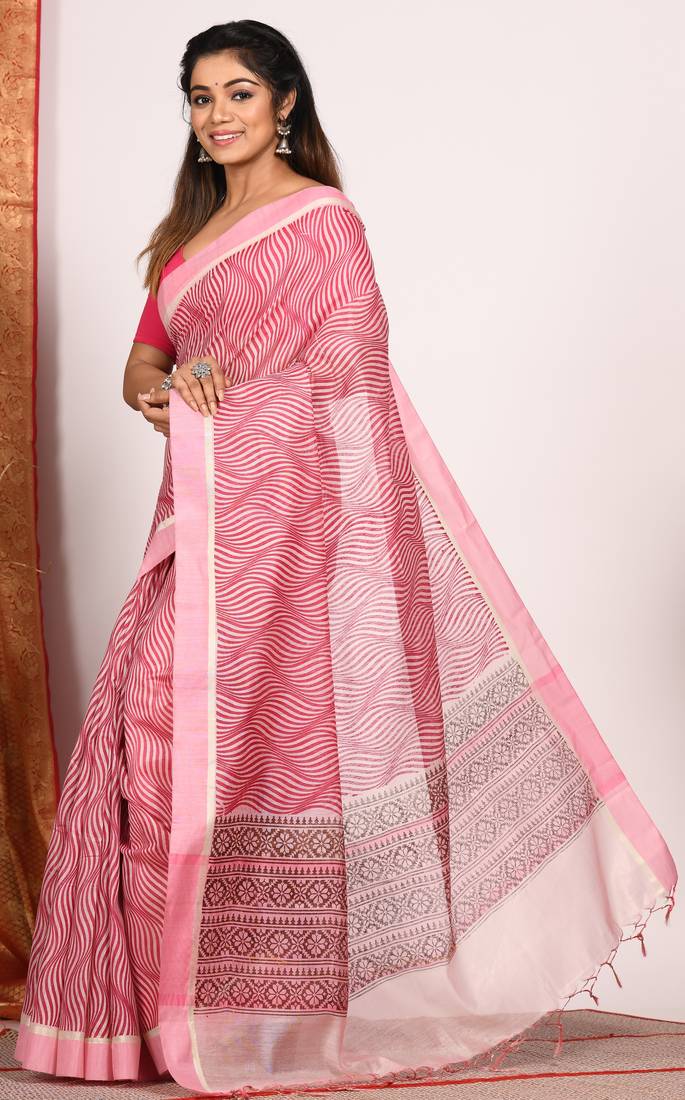 HAND BLOCK PRINT SAREE