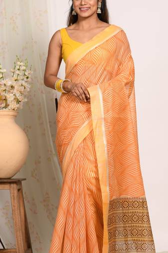HAND BLOCK PRINT SAREE