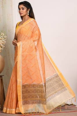 HAND BLOCK PRINT SAREE 3
