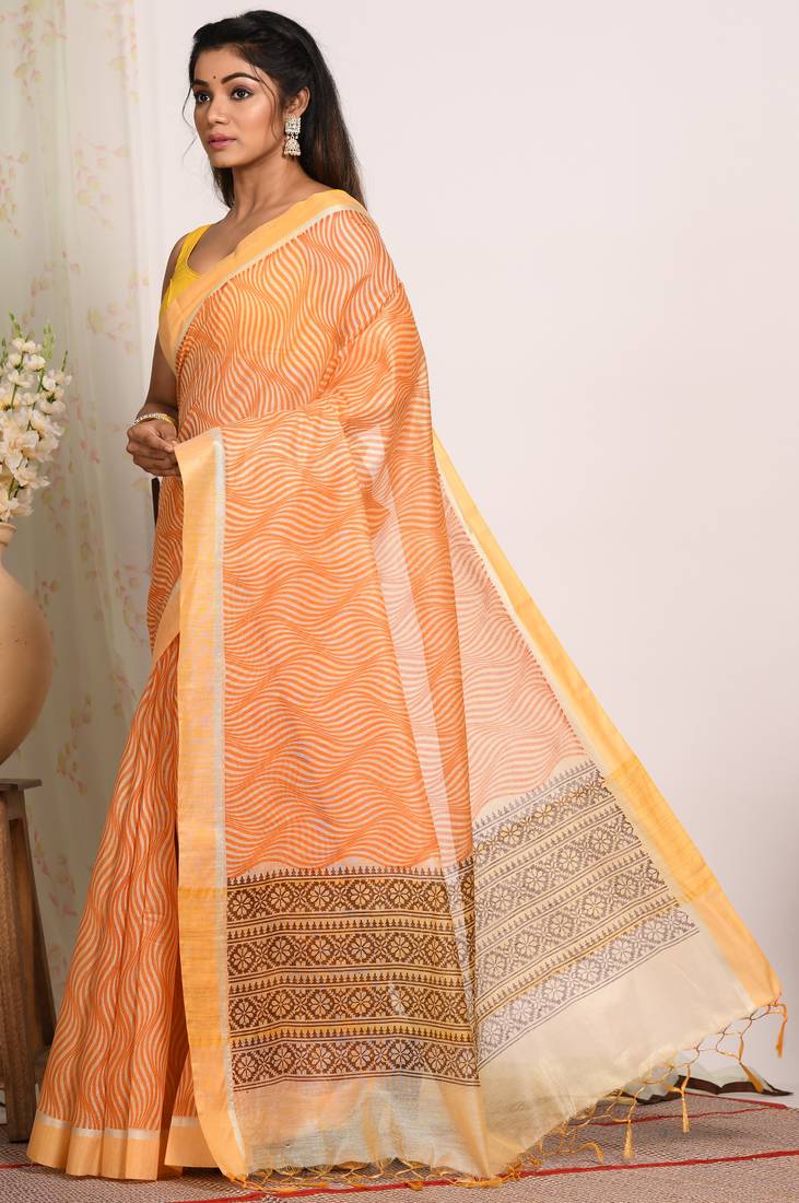 HAND BLOCK PRINT SAREE