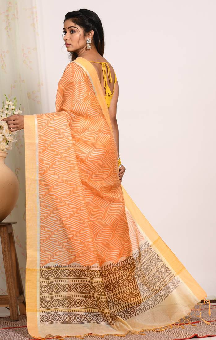 HAND BLOCK PRINT SAREE