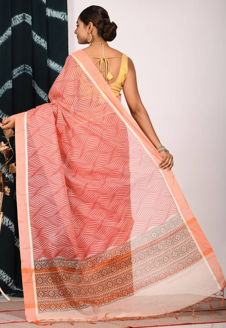 HAND BLOCK PRINT SAREE