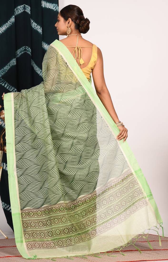 HAND BLOCK PRINT SAREE