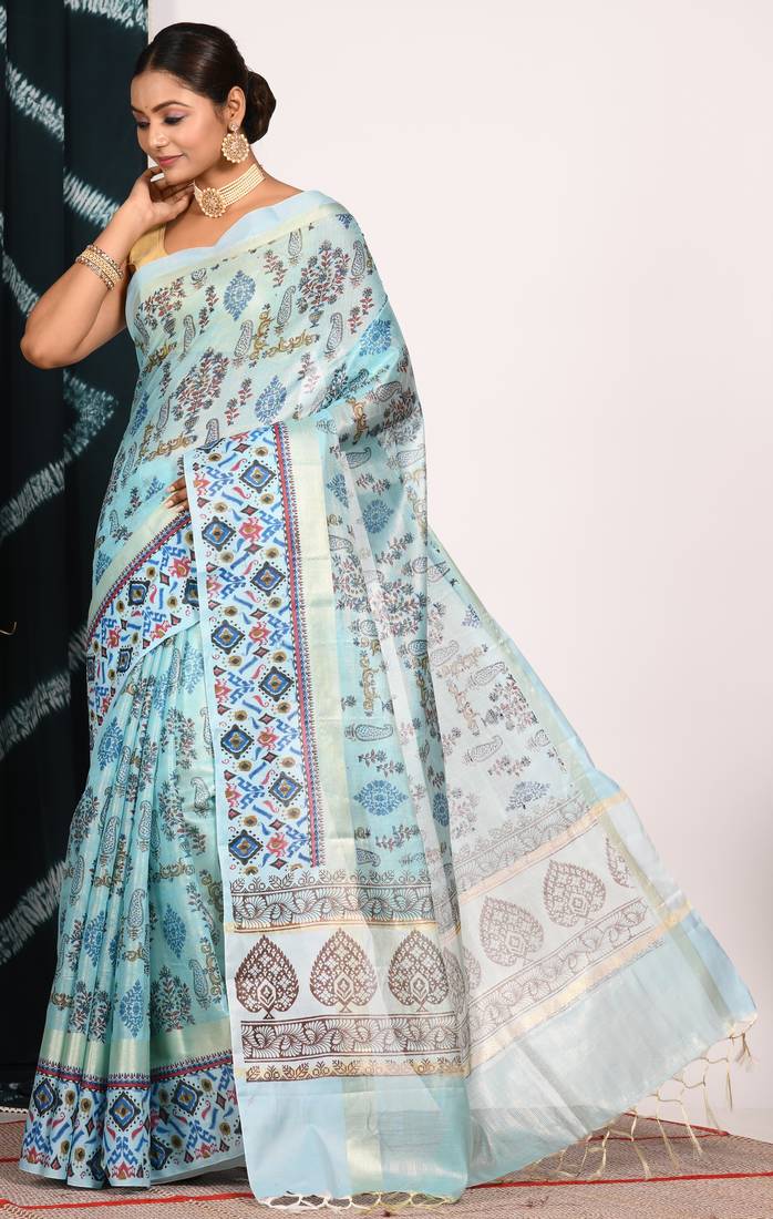 HAND BLOCK PRINT SAREE
