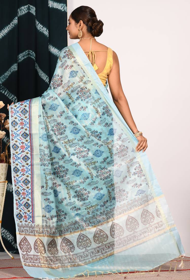 HAND BLOCK PRINT SAREE