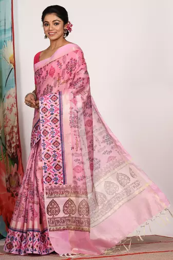 HAND BLOCK PRINT SAREE