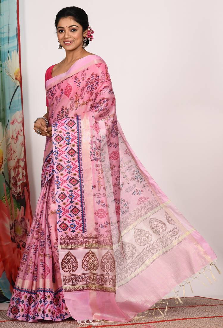 HAND BLOCK PRINT SAREE