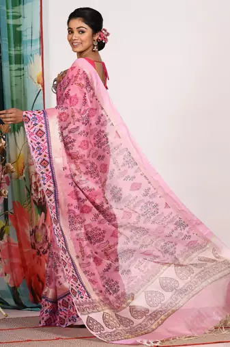 HAND BLOCK PRINT SAREE