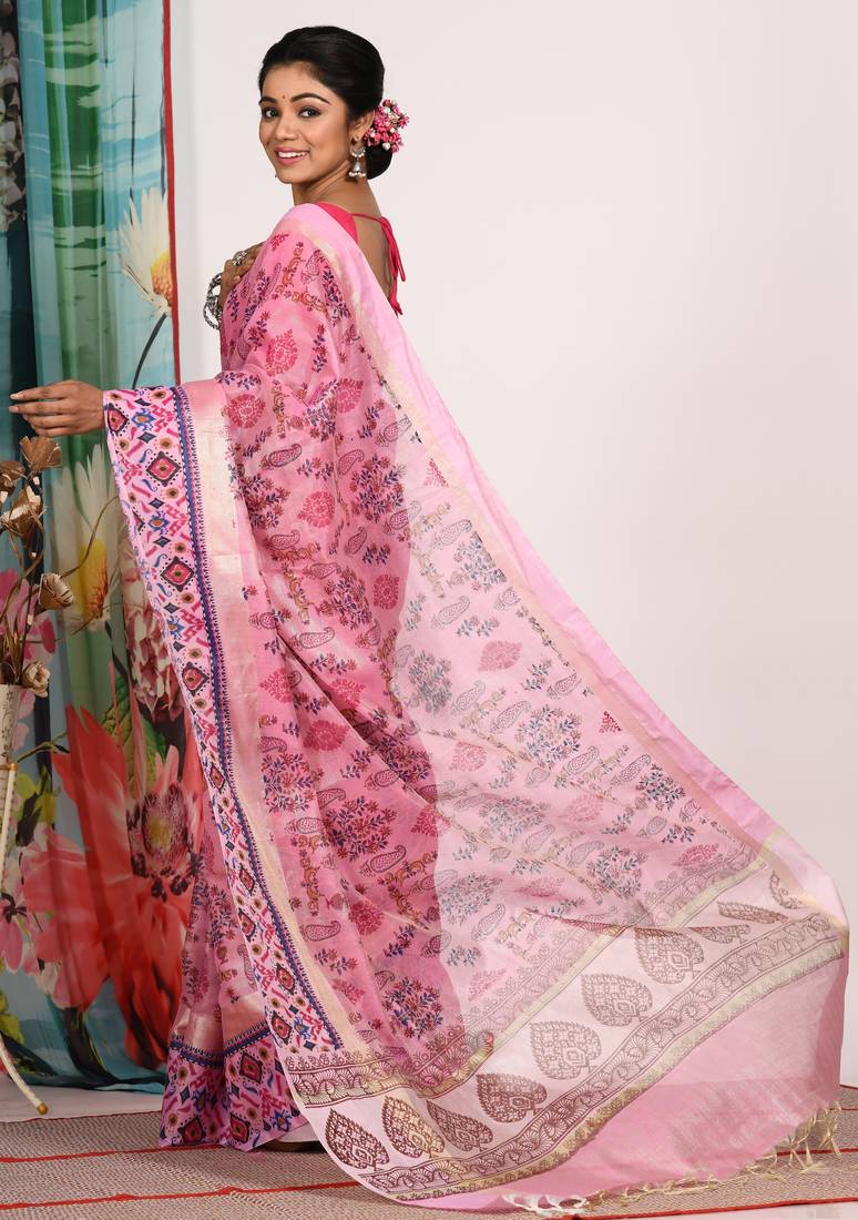 HAND BLOCK PRINT SAREE