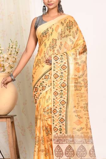 HAND BLOCK PRINT SAREE