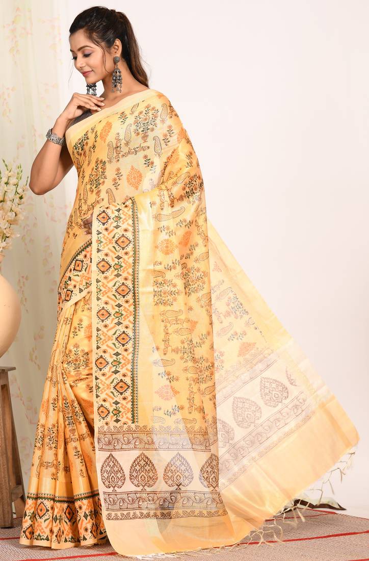 HAND BLOCK PRINT SAREE