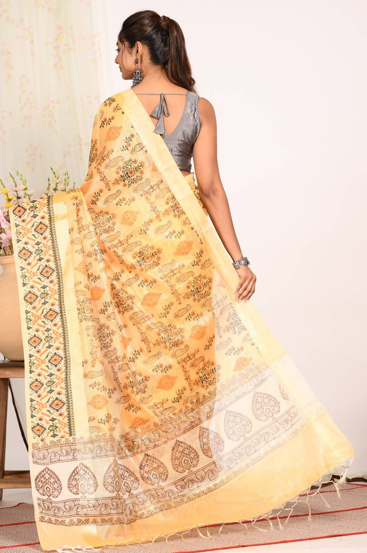HAND BLOCK PRINT SAREE