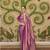 Kimisha women's purple silk woven saree with unstitched blouse piece