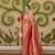 Kimisha women's red silk woven saree with unstitched blouse piece
