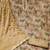 Kimisha women's light brown organza gota patti & hand work dress material with inner