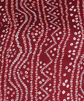 Women's Maroon Printed Cotton Kurti With Pant and Dupatta Set 5