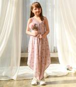 Rosey pink palazzo jumpsuit kids