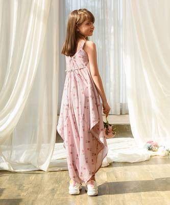 Rosey pink palazzo jumpsuit kids 3