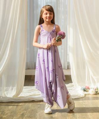 Very peri lilac palazzo jumpsuit kids 2