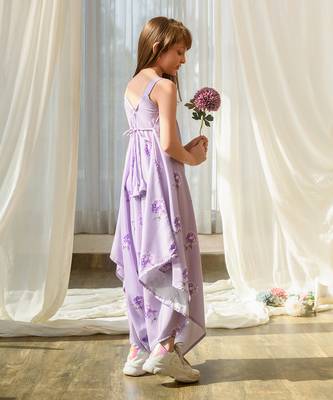 Very peri lilac palazzo jumpsuit kids 3