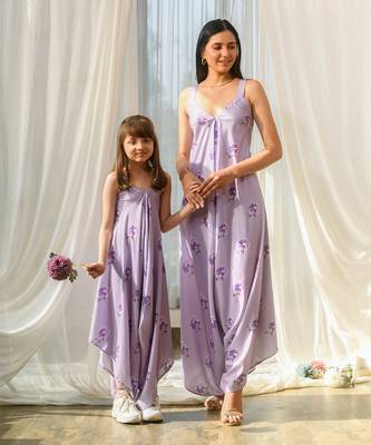 Very peri lilac palazzo jumpsuit kids 5