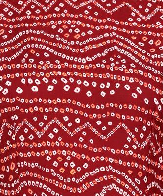 Maroon Printed Cotton Round Kurta 5
