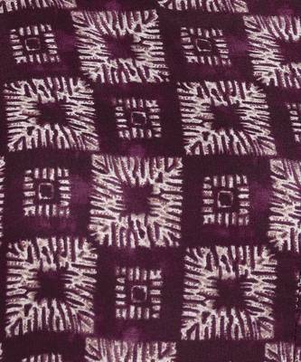 Purple Printed Cotton Round Kurta 5